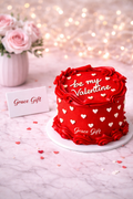 Red Mini Cake - Be My Valentine