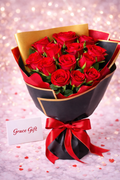 Luxury  12 Roses Bouquet